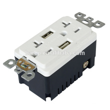 TR-BAS20-2USB UL and CUL listed RECEPTACLE with USB